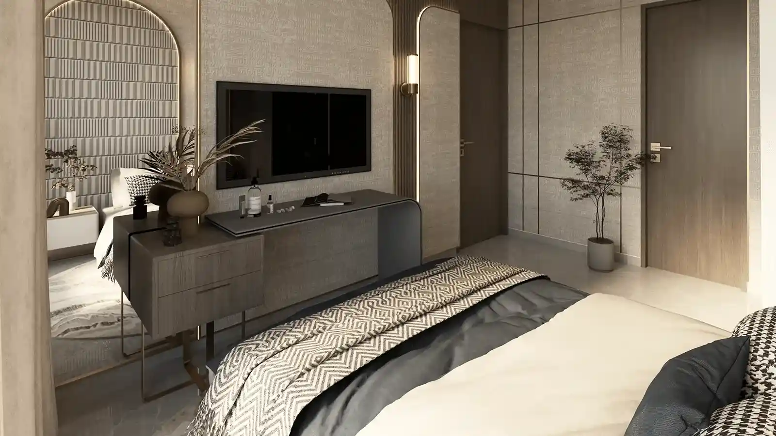 Spacious bedroom in Aarohana Kaggalipura premium residences