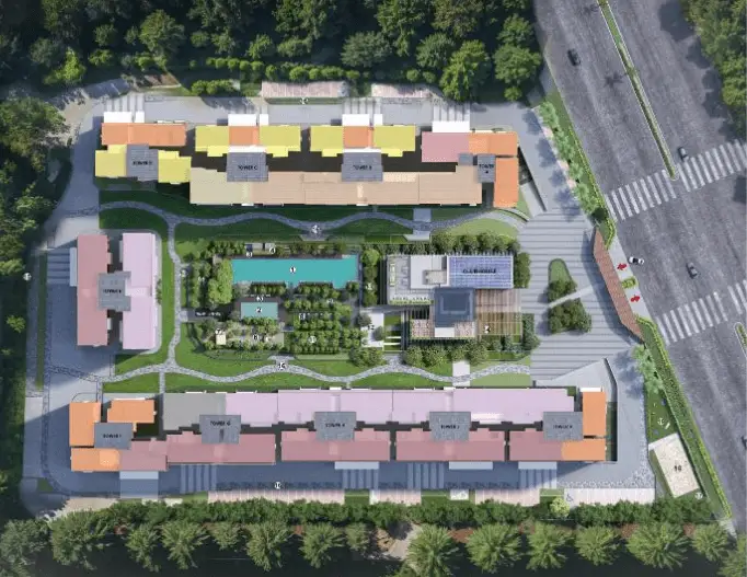 Master plan layout of Aarohana Kaggalipura residential community